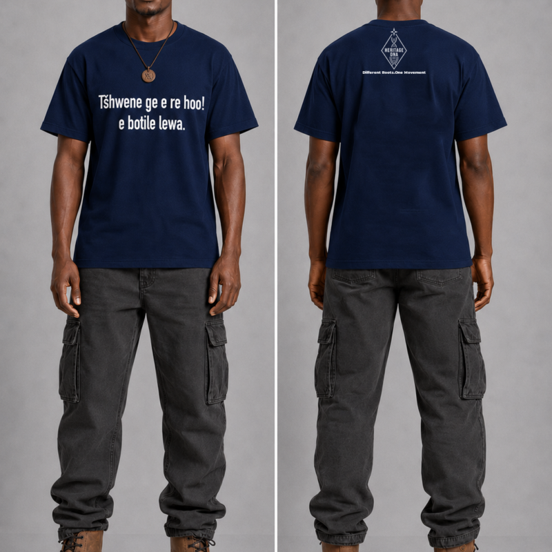 Tšhwene ge e re hoo! e botile lewa_Sepedi DNA Unisex T-shirt