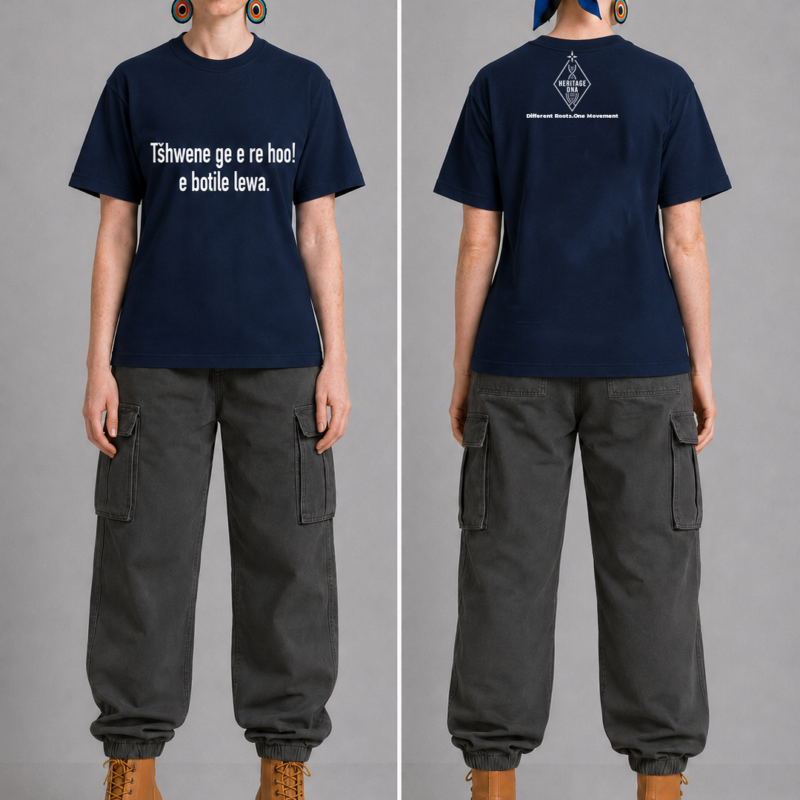 Tšhwene ge e re hoo! e botile lewa_Sepedi DNA Unisex T-shirt