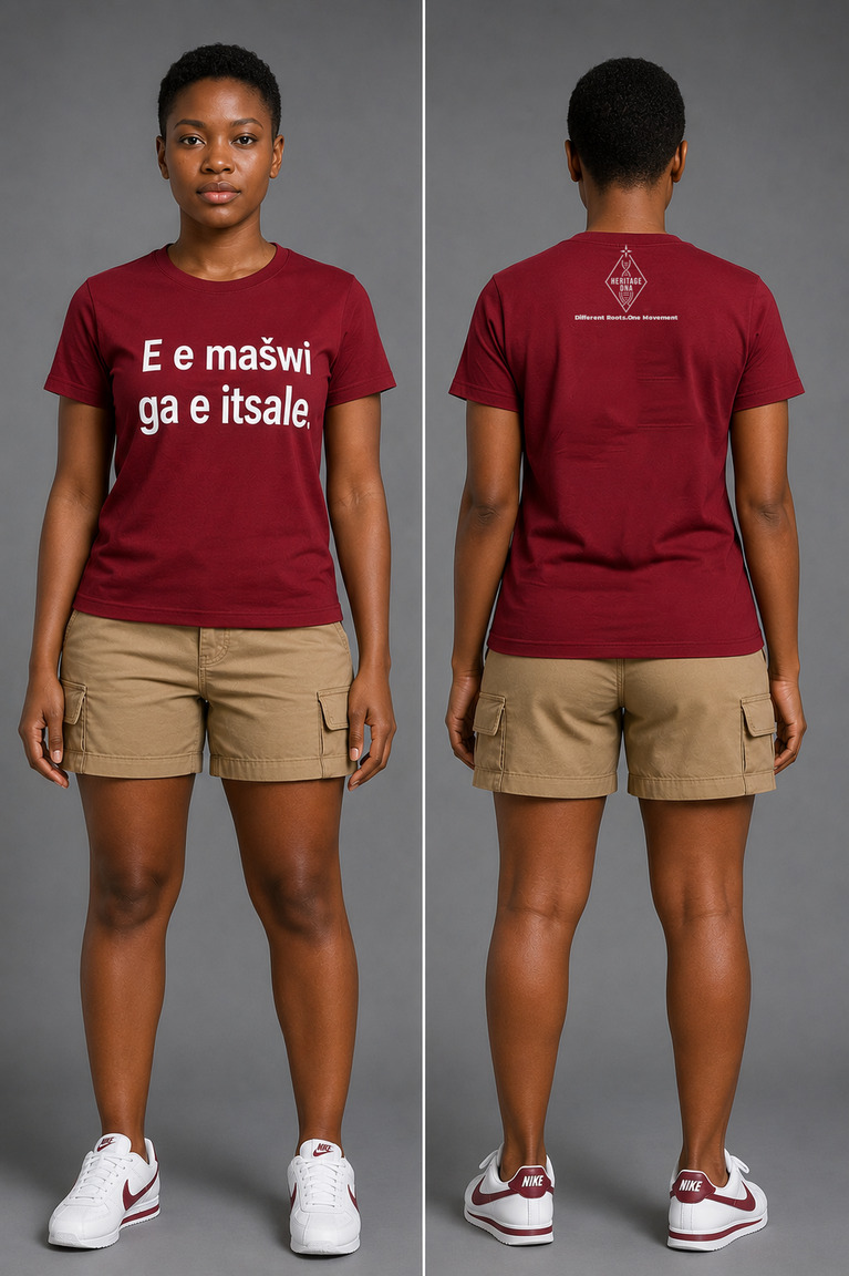 E e mašwi ga e itsale_ T-Shirt - Image 6