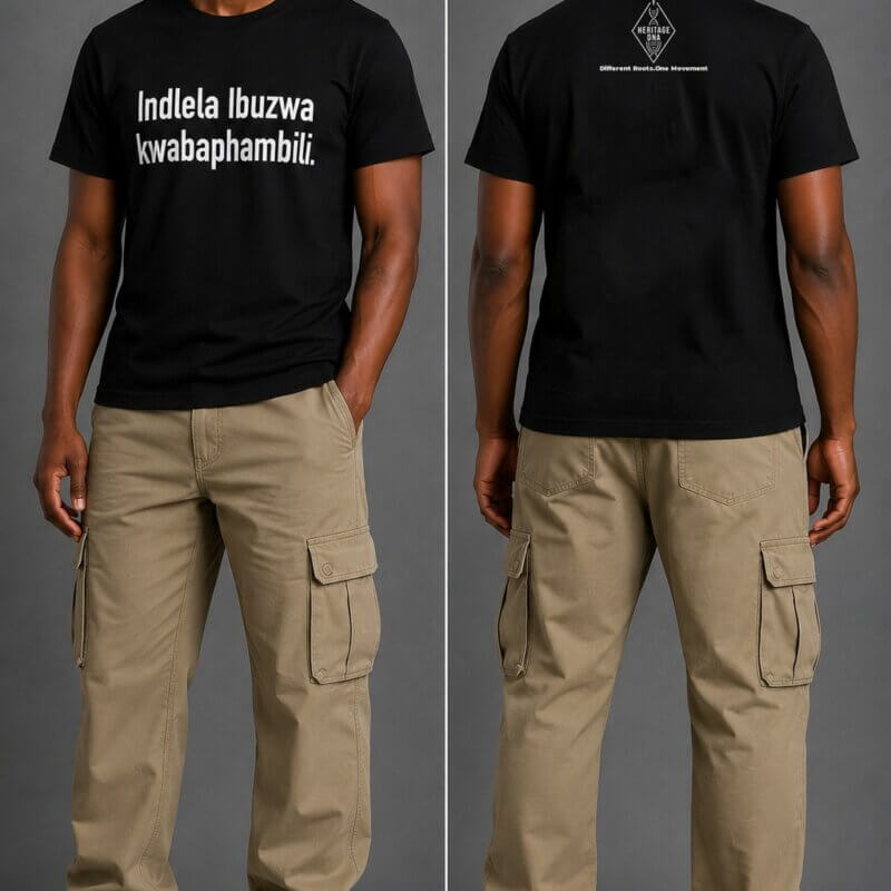 Indlela ibuzwa kwabaphambili_Zulu DNA Unisex T-shirt