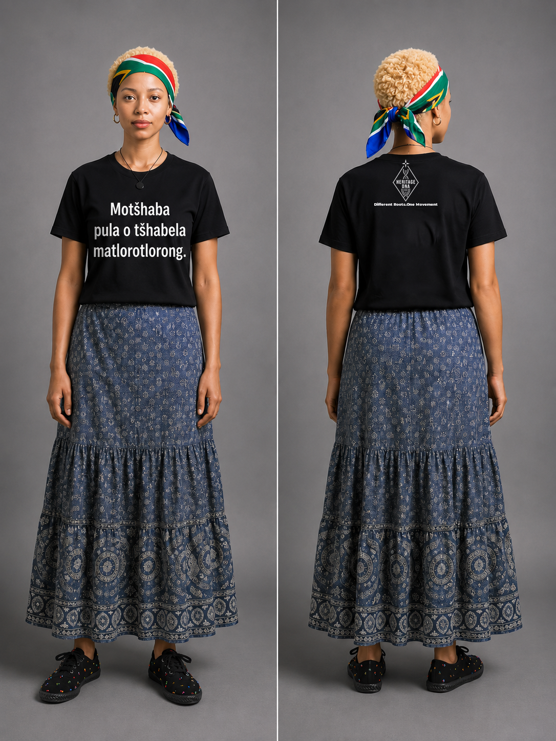 Motšhaba pula o tšhabela matlorotlorong_ T-shirt