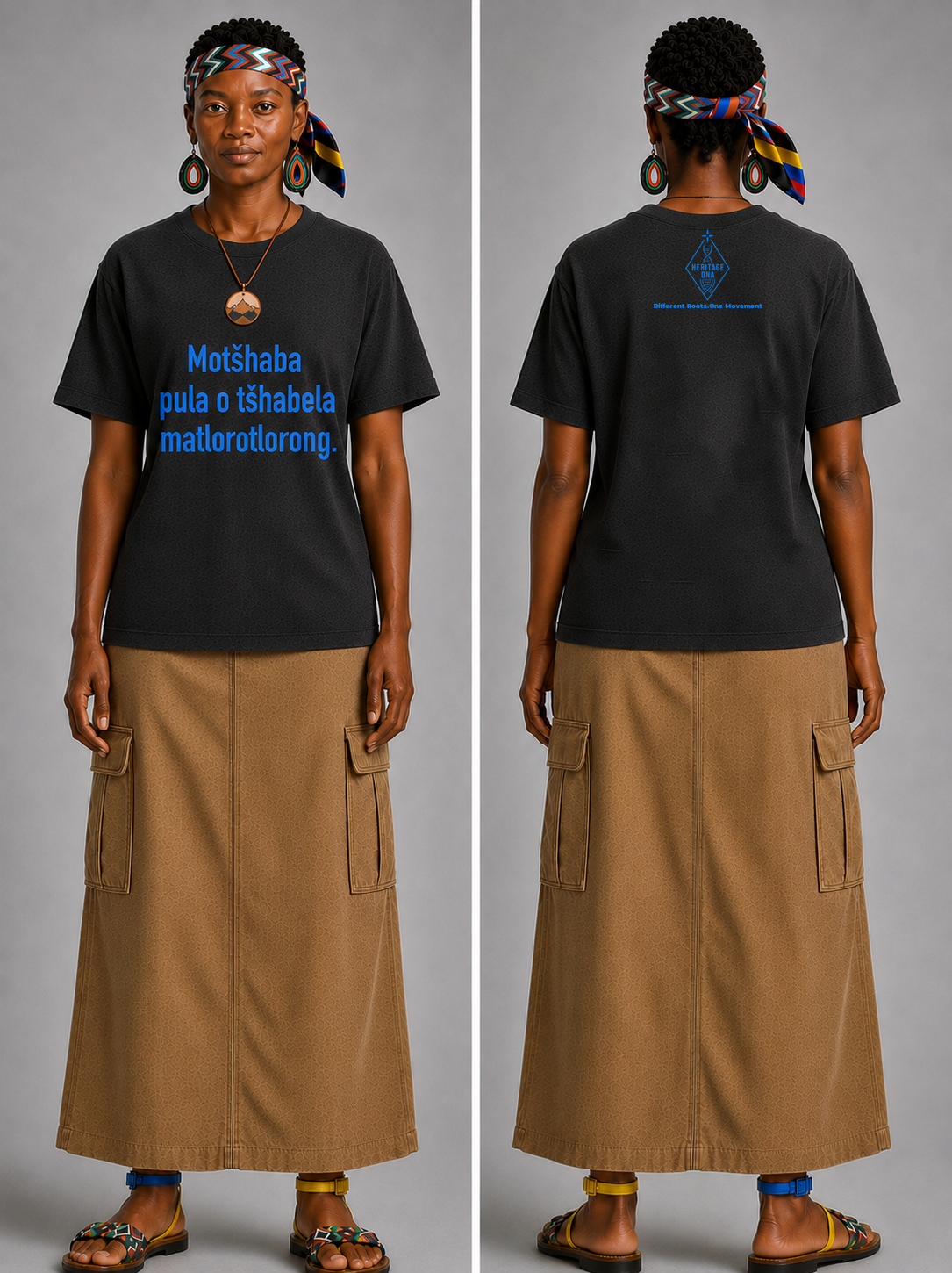 Motšhaba pula o tšhabela matlorotlorong_ T-shirt - Image 7