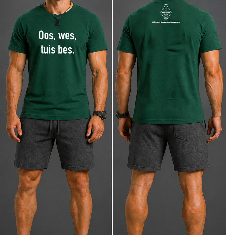 Oos, wes, tuis bes_ Afrikaans DNA Men T-shirt